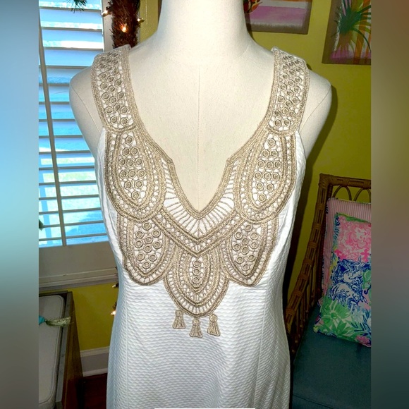 Lilly Pulitzer NWT Largo Shift Dress Resort White Size 8 Stunning! - Picture 5 of 8